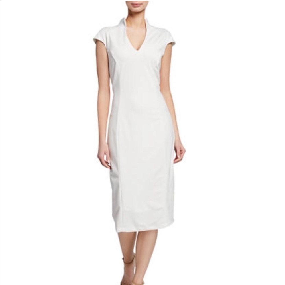 Neiman’s White scuba dress. Pics do no justice!
